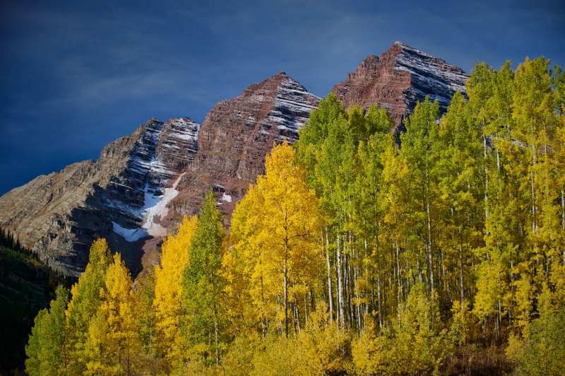 Maroon Bells and Fall color - Aspen, CO